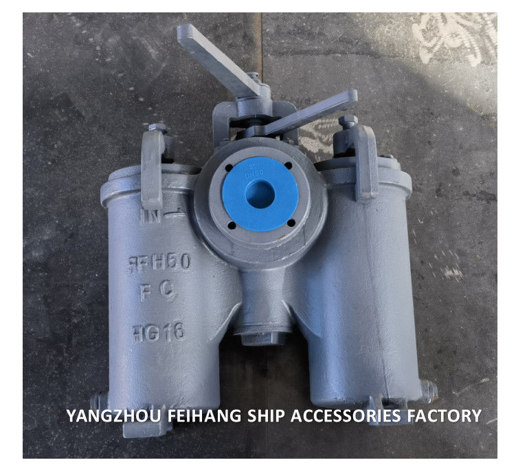 Filtro de óleo duplex tipo H Jis F7208-Marine Filtro de óleo duplex Jis F7208-Duplex Filtro de água