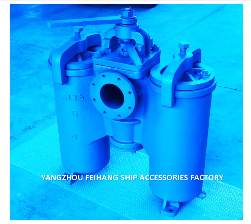 Filtro de óleo duplex tipo H Jis F7208-Marine Filtro de óleo duplex Jis F7208-Duplex Filtro de água