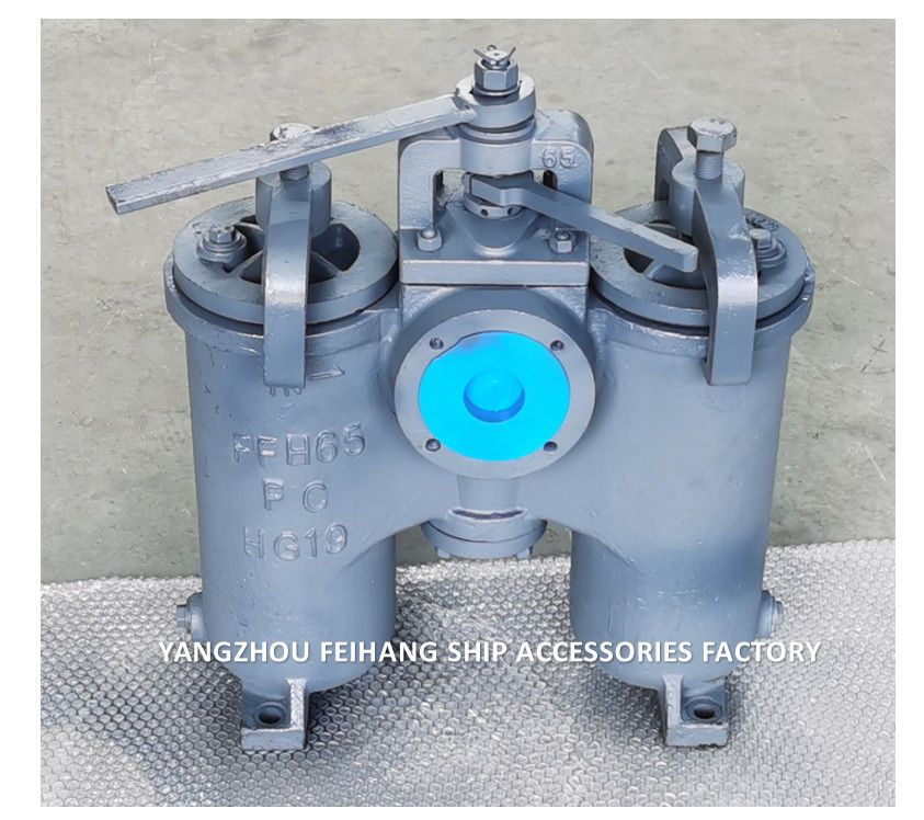Filtro de óleo duplex tipo H Jis F7208-Marine Filtro de óleo duplex Jis F7208-Duplex Filtro de água