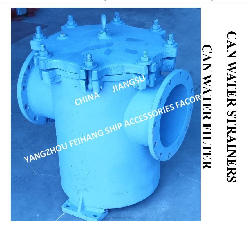 Filtro de água flangeado China JIS F7121 5K / 10K para uso em navios marinhos pode filtrar água 5K-300A