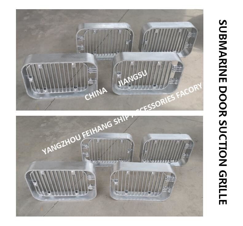 Grade de sucção galvanizada por imersão a quente em aço carbono A350 Cb/T615-95, grade de sucção de porta submarina, grade de sucção inferior