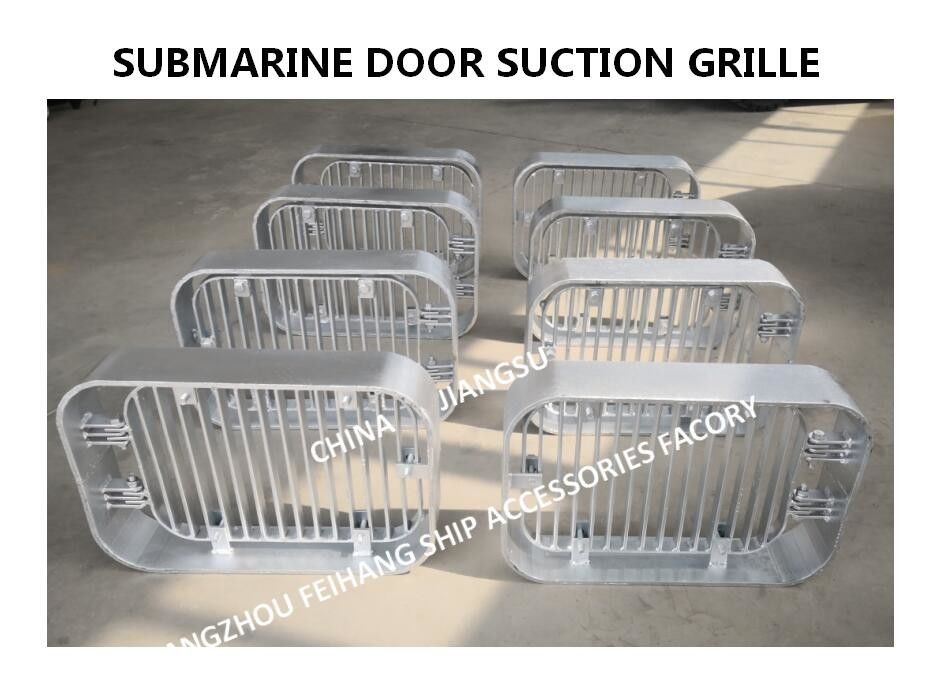 Grade de sucção galvanizada por imersão a quente em aço carbono A350 Cb/T615-95, grade de sucção de porta submarina, grade de sucção inferior