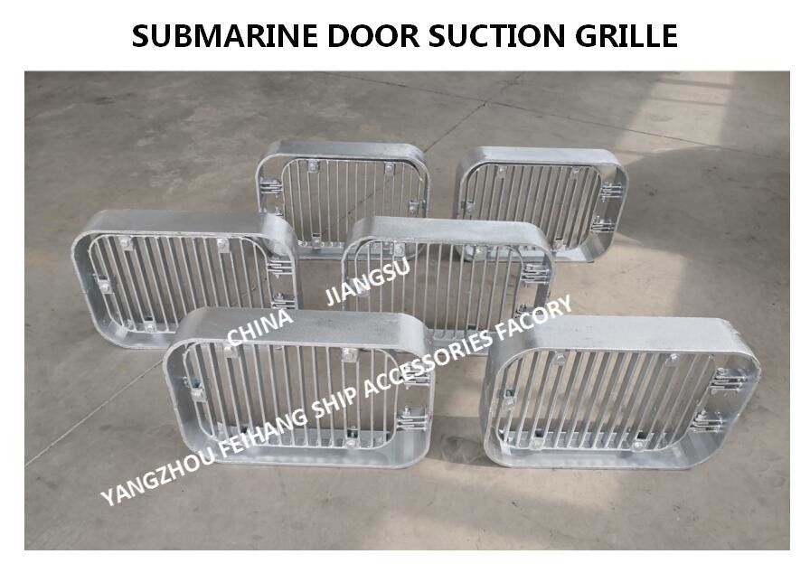 Grade de sucção galvanizada por imersão a quente em aço carbono, grade de sucção retangular, grade de sucção de porta submarina A125 Cb/T615-95