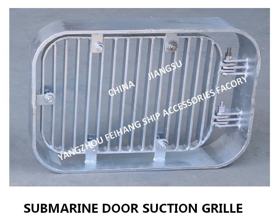 Grade de sucção galvanizada por imersão a quente em aço carbono, grade de sucção retangular, grade de sucção de porta submarina A125 Cb/T615-95