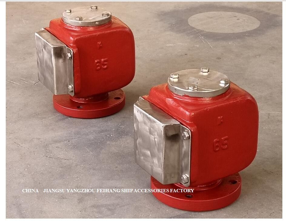 Cabeça da tubulação de ar para o modelo do tanque de óleo da sala do motor (tipo do flutuador): Tampa lateral de aço inoxidável de DS65QT CB/T3594-1994