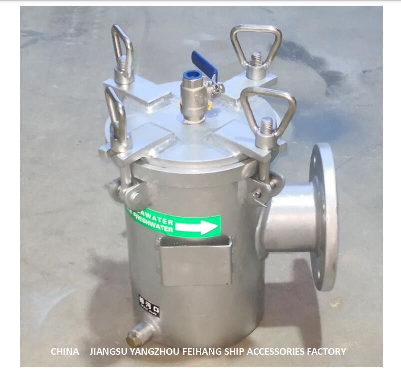 Do aço carbono grosseiro do filtro de água BL80 da sução da entrada de bomba da água fresca filtro galvanizado a quente do Seawater CBM1061-81