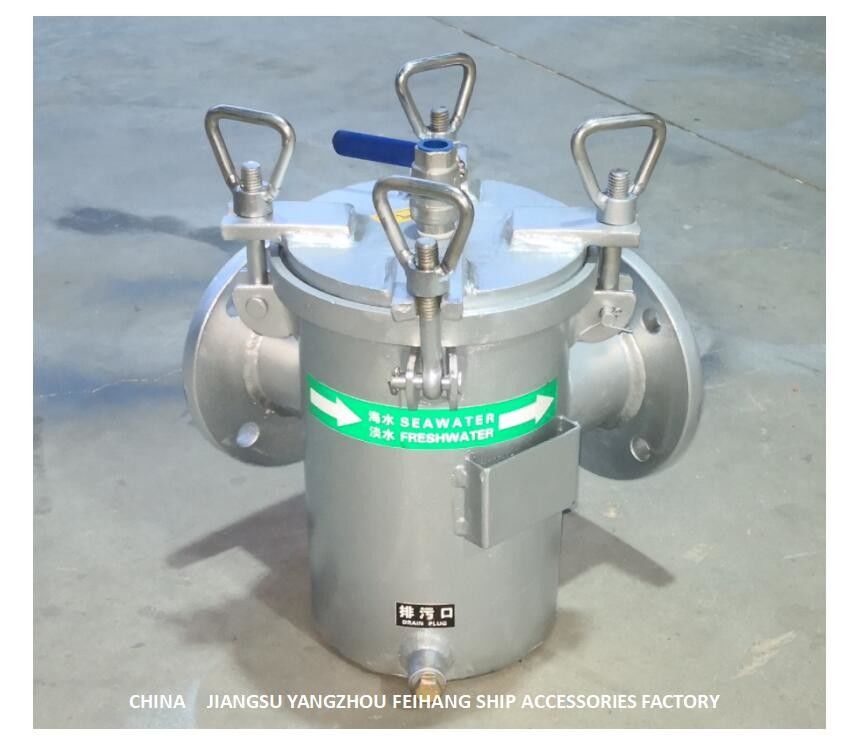 Do aço carbono grosseiro do filtro de água BL80 da sução da entrada de bomba da água fresca filtro galvanizado a quente do Seawater CBM1061-81