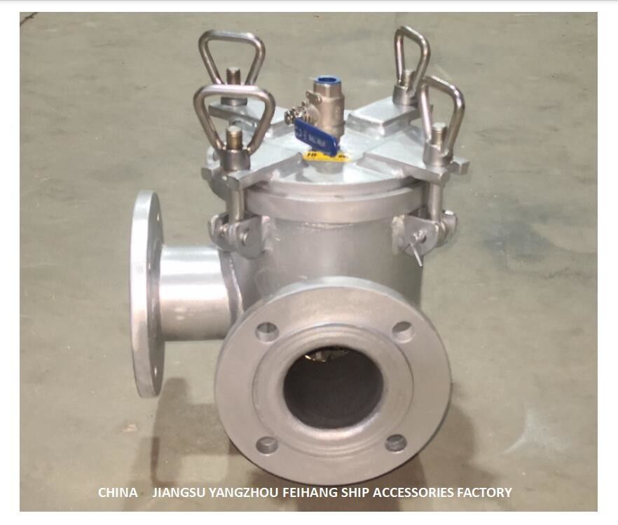 Do aço carbono grosseiro do filtro de água BL80 da sução da entrada de bomba da água fresca filtro galvanizado a quente do Seawater CBM1061-81