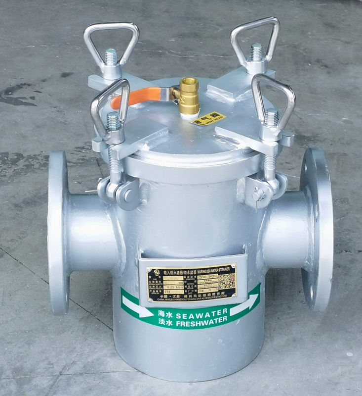 A quente grosseiro do aço carbono do filtro de água AS80 da sução grosseira do filtro de água Cb/T497 galvanizado