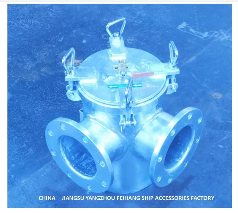 Filtro de água grosseiro da sução do Direito-ângulo para Marine Seawater Cooling System BRS100 CB/T497-2012