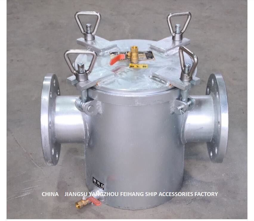 AS100 CB/T497-2012 Reto-através do filtro de água grosseiro, filtro do Seawater para a entrada de bomba maioria do Seawater