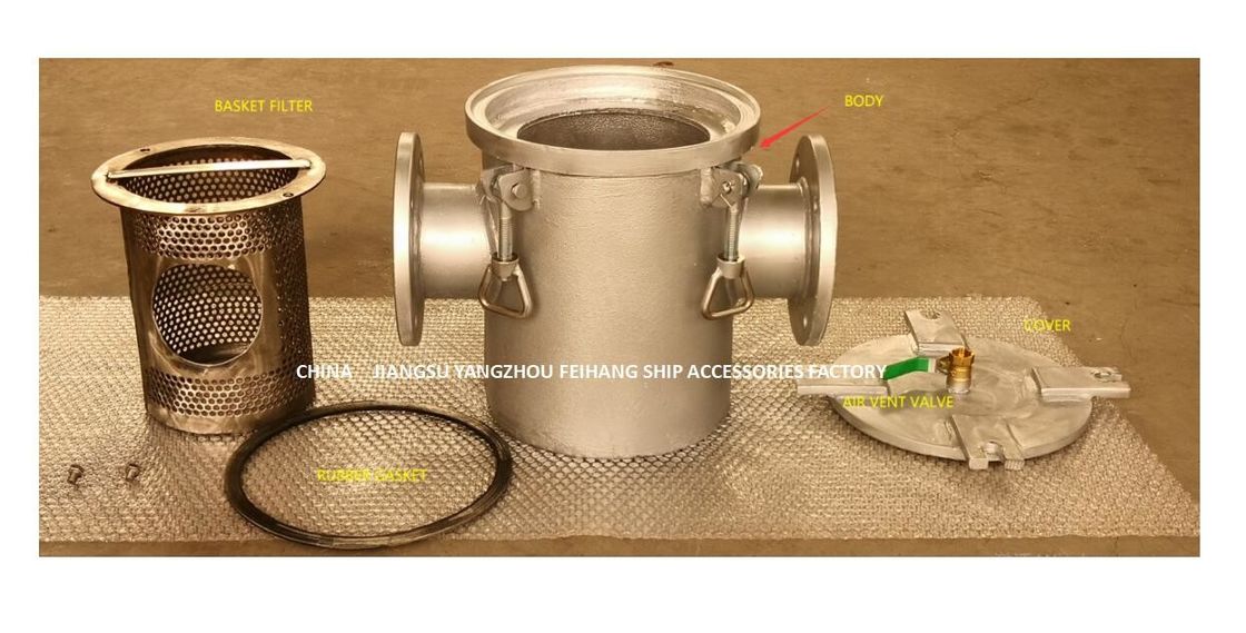 Componentes grosseiros do filtro de água AS100 de Marine Seawater Filter Marine Suction CB/T497-2012