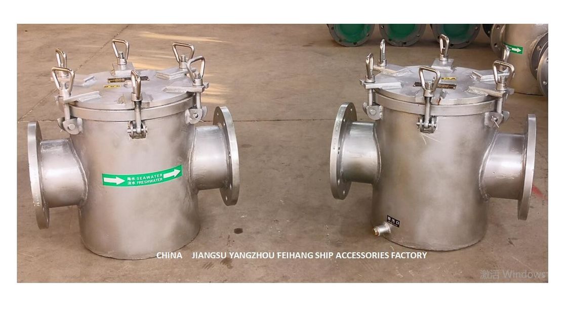 Em linha reta através do filtro de água grosseiro da sução para o material maioria do aço carbono da entrada de bomba AS150 do Seawater CB/T497-2012