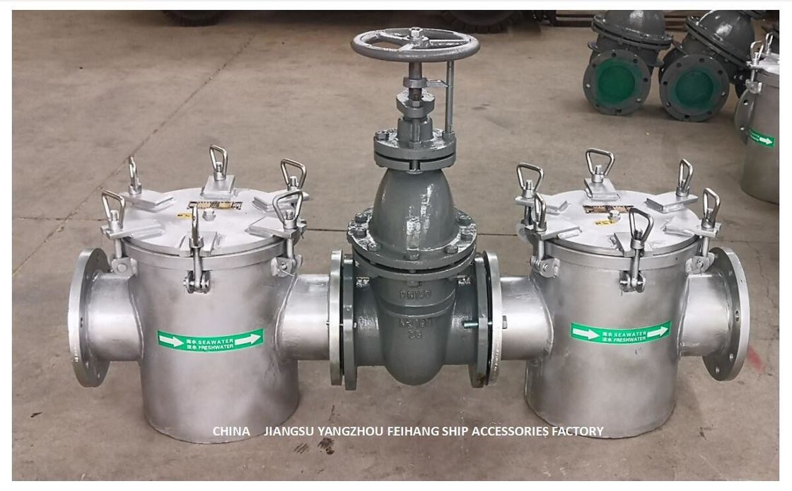 Reto-através da água grosseira Filtera150 CBM1061 - Reto-através do modelo grosseiro AS150 CB/T497 do filtro de água da sução