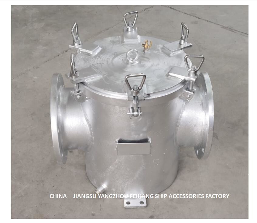 O aço carbono galvanizou filtros da água do mar para o modelo AS200 CB/T497 da entrada de bomba da água fresca