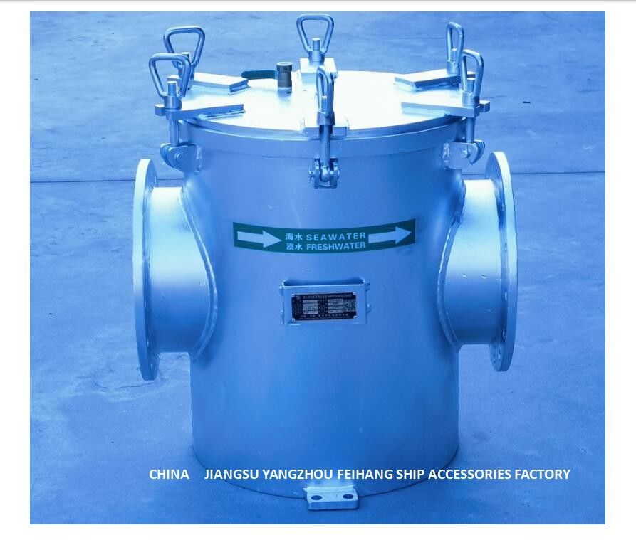 O tipo direto filtros da porta Subsea de nível elevado da água do mar modela o corpo galvanizado do mergulho quente do aço carbono de AS250 CB/T497-2012