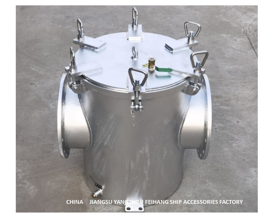 Modelo galvanizado aço carbono AS250 CB/T497-2012 do filtro de água do mar para os filtros Subsea de nível elevado da água do mar da porta