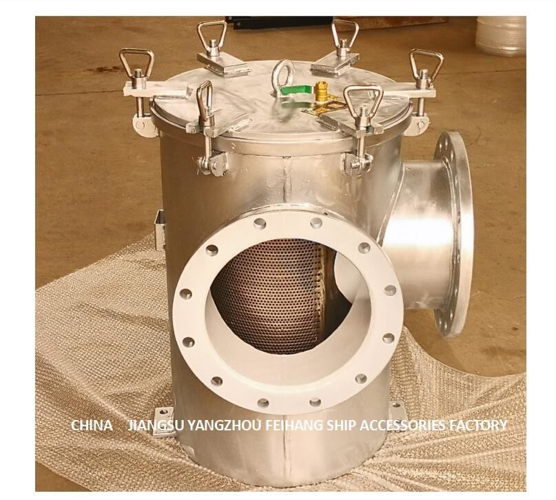 Filtro principal BRS350 Cb/T497-2012 do Seawater do ângulo de Marine Carbon Steel Galvanized Right