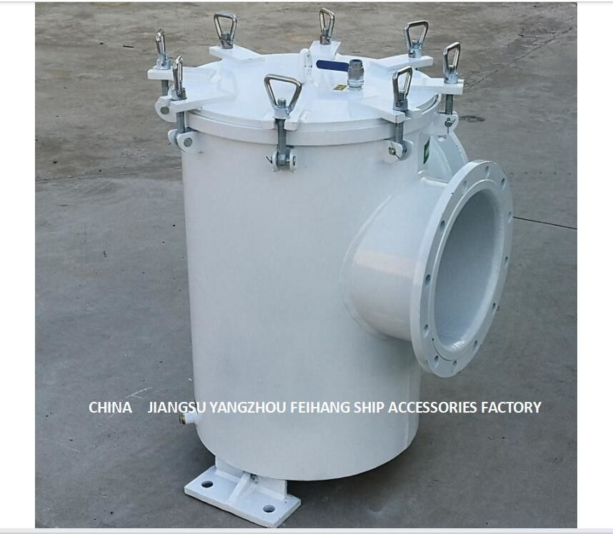 Filtro principal BRS350 Cb/T497-2012 do Seawater do ângulo de Marine Carbon Steel Galvanized Right