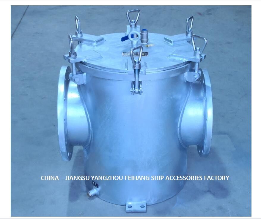Reto-através do aço carbono filtro galvanizado do Seawater para a entrada de bomba auxiliar AS300 do Seawater da máquina CB/T497-2012