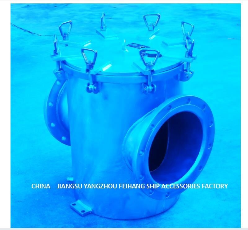 Reto-através do aço carbono filtro galvanizado do Seawater para a entrada de bomba auxiliar AS300 do Seawater da máquina CB/T497-2012