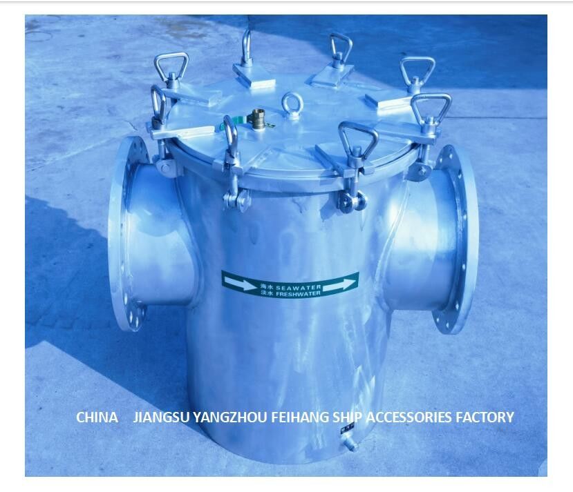 O aço carbono galvanizou o aço carbono do filtro AS300 CB/T497 do Seawater galvanizou o filtro de água grosseiro da sução