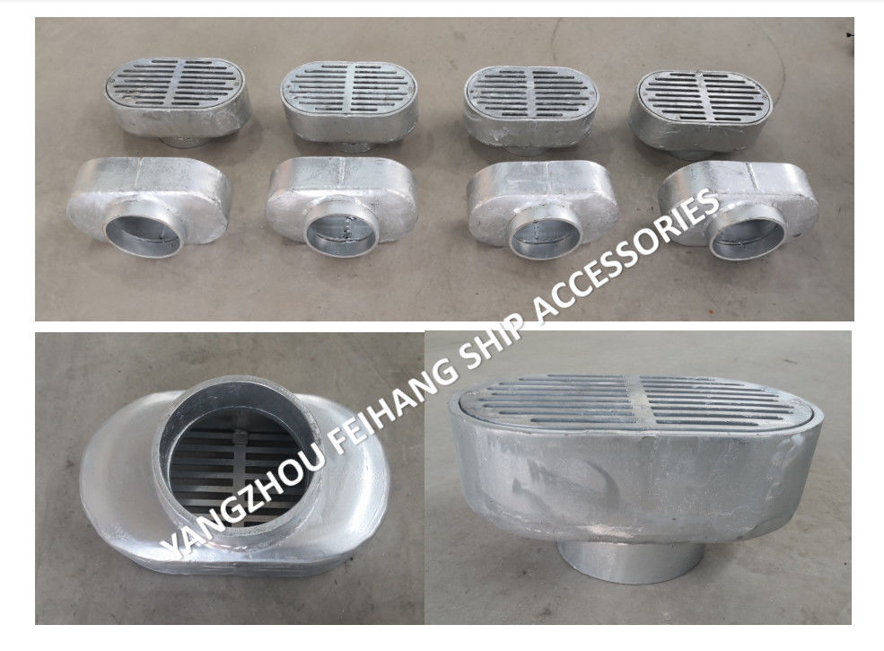 Porto TBS100 CB/T3885-2014 de Marine Floor Drain - de Marine Oval Deck Leakage Port - de Marine Oval Flange Deck Leakage