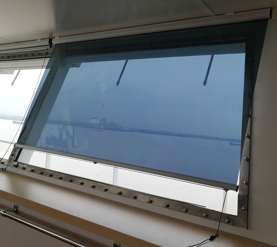 Posicionamento automático de filtração da mola das cortinas de rolo do para-sol Marine Sunshade Roller Blinds Cockpit da luz azul de FH001