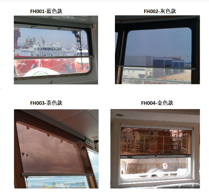 IMPA150721-Solar protege o tipo Marine Cockpit Sunshade Roller Blinds do rolo da mola - cortinas de rolo do para-sol da mola da cabina do piloto