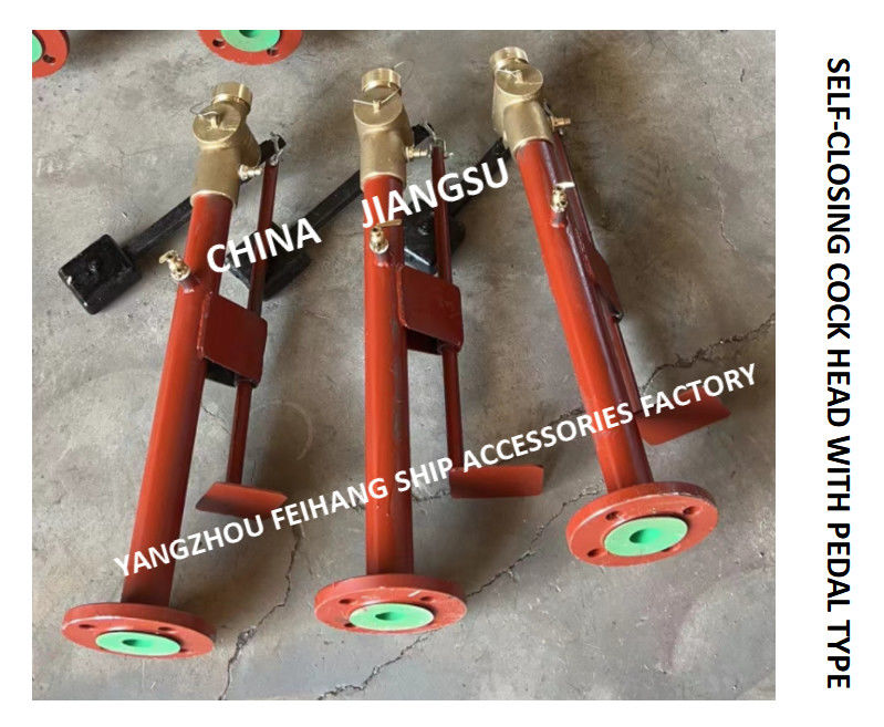 O pé operou o som da válvula de fecho automático com extensão Rod FH-DN40 Cb/T3778-99