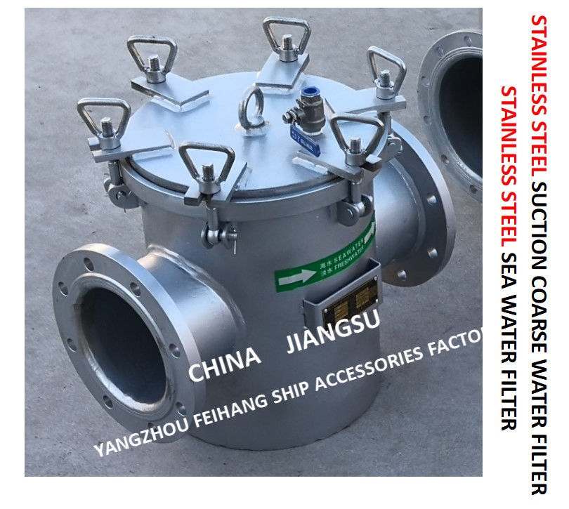 Modelo de aço inoxidável FH-AS150s Cb/T497-2012 do filtro de água do mar do filtro de Marine Stainless Steel Coarse Water