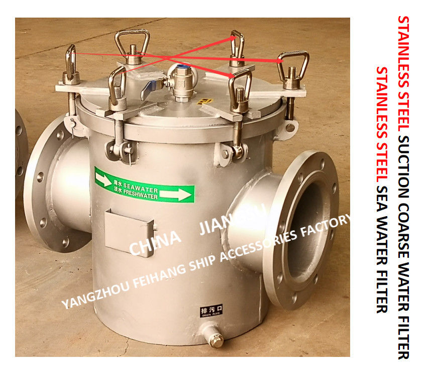 Os filtros de aço inoxidável da água do mar para a bomba de água fresca diária importaram Modelas 150 Cb/T497-2012