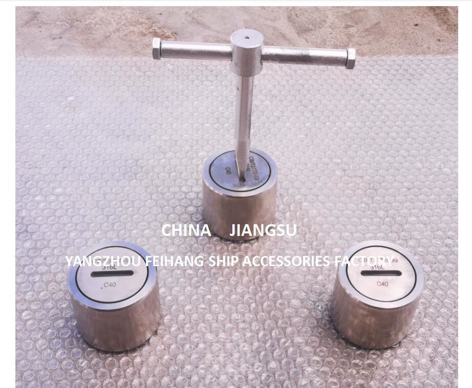 Equipamento de som para tanques de lastro com anel O, cabeça de som de aço inoxidável modelo C40 Cb/T3778-99