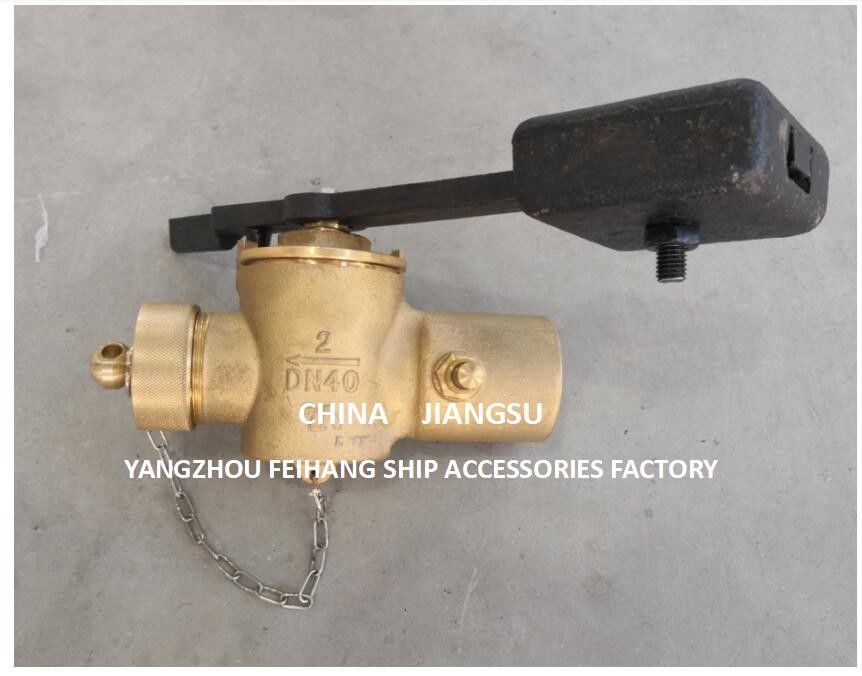 Dados técnicos da válvula de auto-fechamento de sondagem Dn40 Cb/T3778-99 Material-Bronze com contrapeso