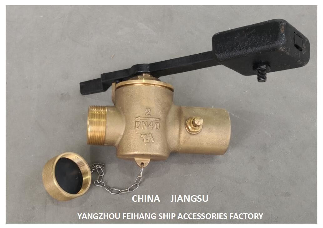 Dados técnicos da válvula de auto-fechamento de sondagem Dn40 Cb/T3778-99 Material-Bronze com contrapeso