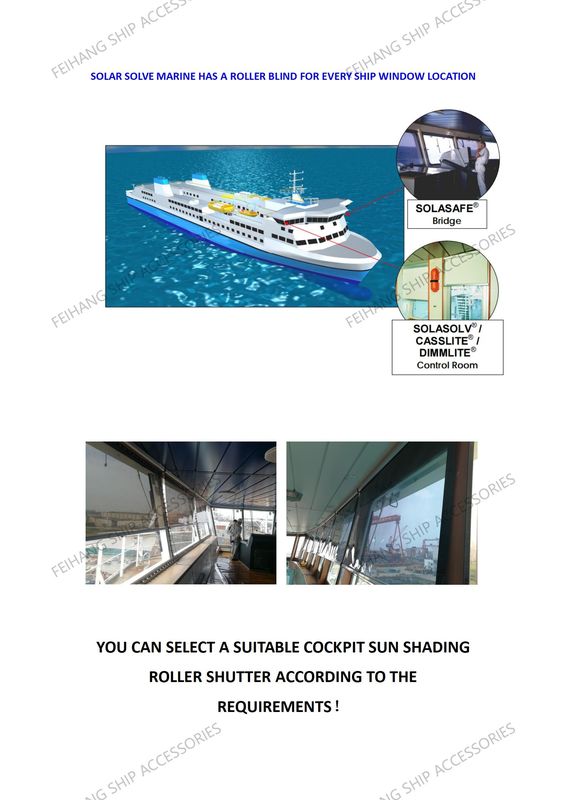 IMPA150721 Sombras solares tipo rolos de mola -Feihang Marine