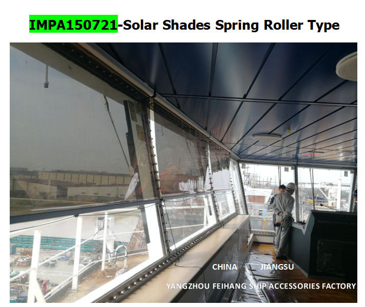 Sombras Solares de Alta Definição Tipo Roller de Primavera Sombras Solares Marinas Roller Blinds