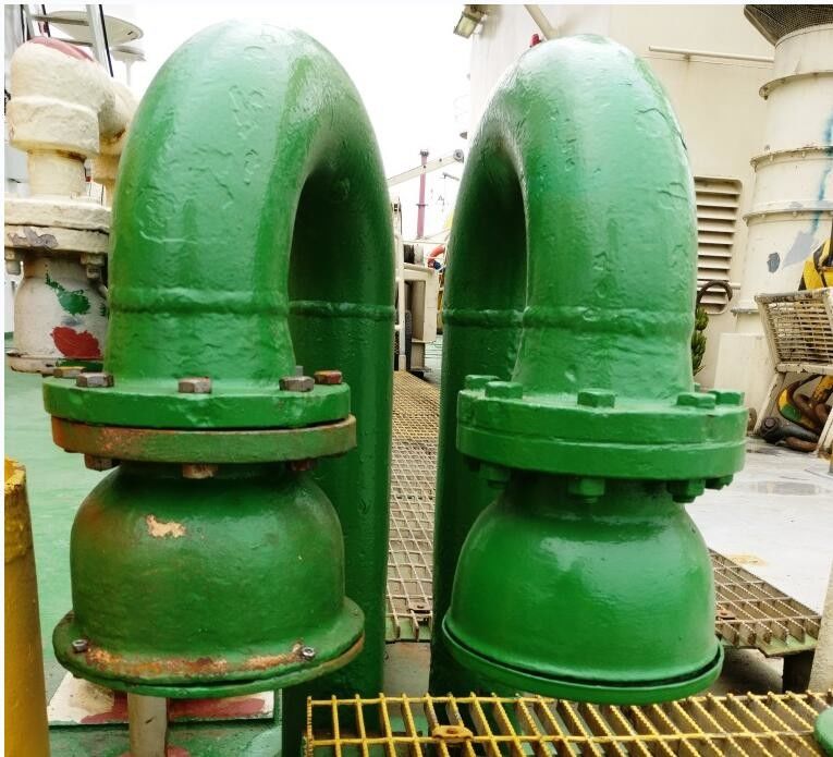Com cabeça de ventilação de ar de curvatura do pescoço-de-pescoço-tipo de ventilação de ar de tampa-cabeça de tubo de ar