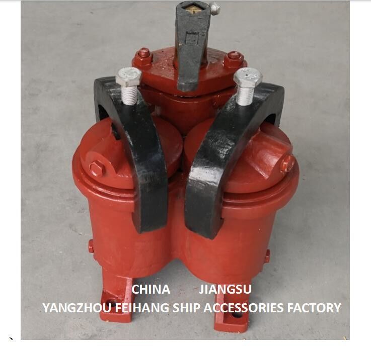 JIS 5K-25-100A DUPLEX OIL STRAINER ((U-TYPE) e PEQUENO DOUBLE OIL STRAINER ((U-TYPE)