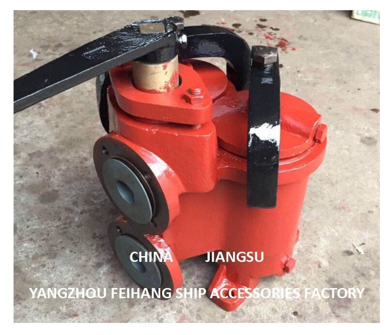 JIS 5K-25-100A DUPLEX OIL STRAINER ((U-TYPE) e PEQUENO DOUBLE OIL STRAINER ((U-TYPE)
