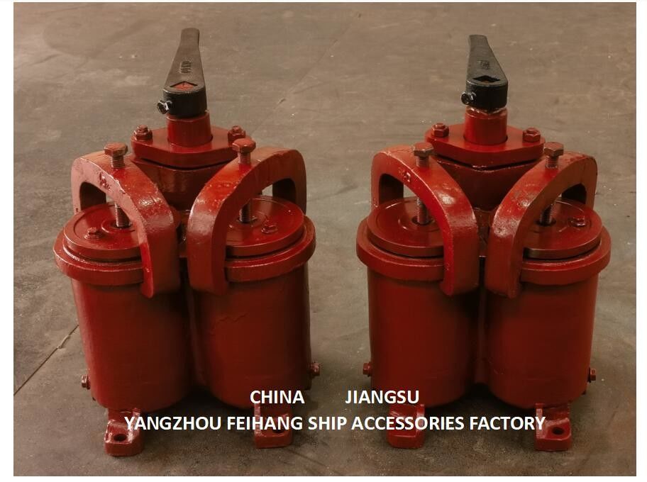 JIS 5K-25-100A DUPLEX OIL STRAINER ((U-TYPE) e PEQUENO DOUBLE OIL STRAINER ((U-TYPE)