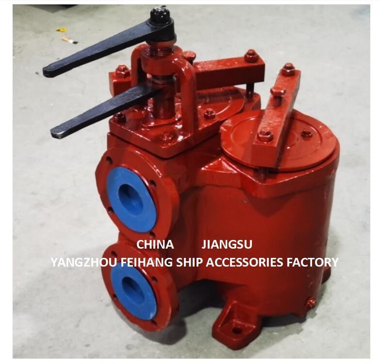 JIS 5K-65A DUPLEX OIL STRAINER ((U-TYPE) & DUPLEX OIL STRAINES MODELO 5K-65A JIS F7202