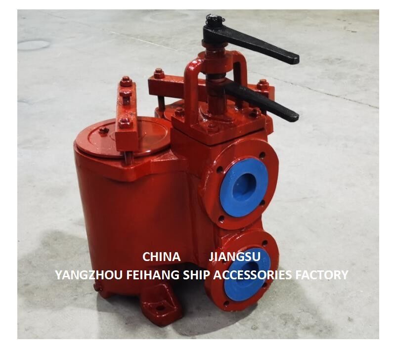 JIS 5K-65A DUPLEX OIL STRAINER ((U-TYPE) & DUPLEX OIL STRAINES MODELO 5K-65A JIS F7202