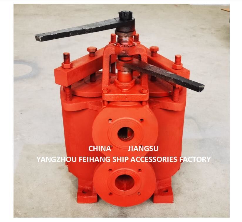 JIS 5K-65A DUPLEX OIL STRAINER ((U-TYPE) & DUPLEX OIL STRAINES MODELO 5K-65A JIS F7202