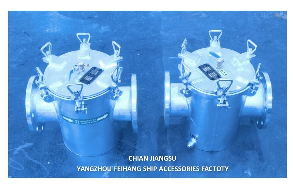 Parâmetro técnico para filtros de águas marinhas de mar Molde As125 Cb/T497 Housing Hot-Dip Galvanized, Filter Inoxidável