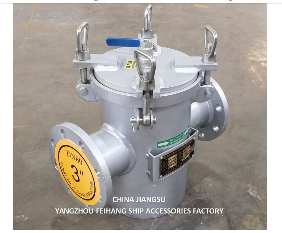 Espetadores principais de água do mar Modelo AS125 CB/T497 Corpo galvanizado, com cartucho de filtro de aço inoxidável