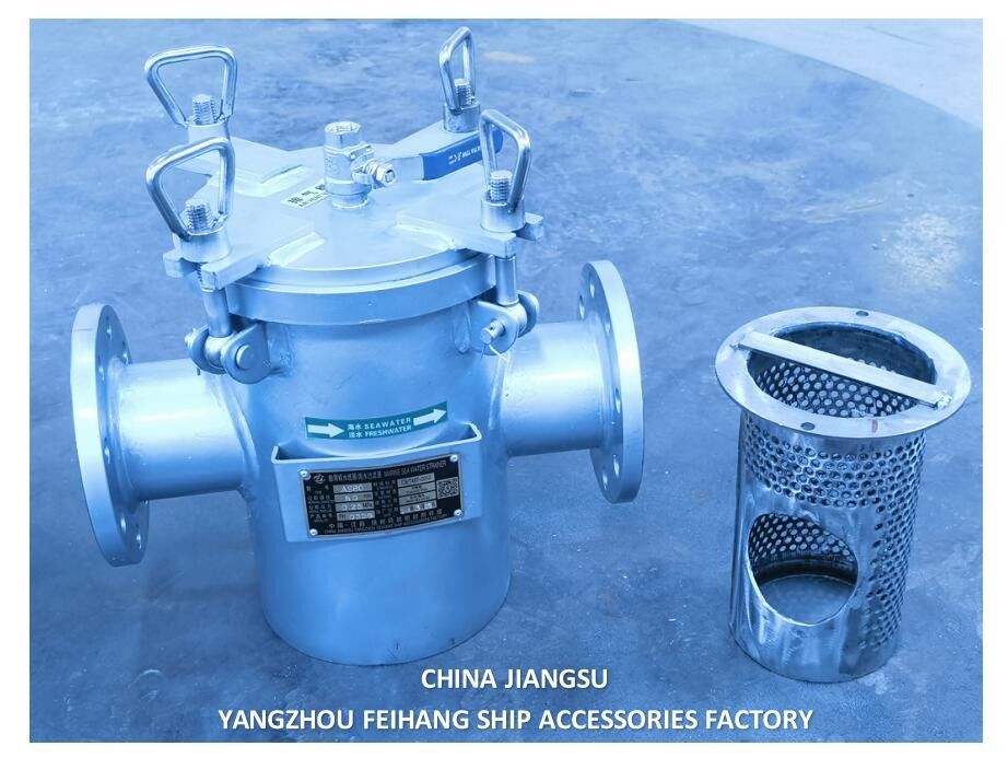 Filtro de água marinha de aço inoxidável - Filtro único de água marinha modelo AS80 CB/T497