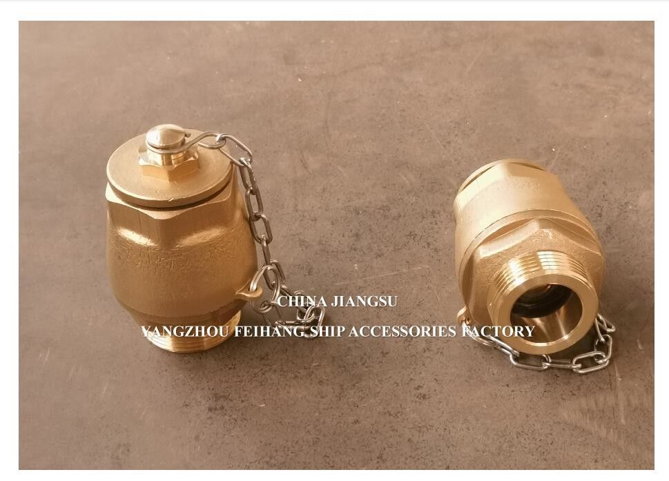 IMPA23339 FH-DN40 válvula de descarga de esferas corpo de latão tampa NPT de aço inoxidável esferas flutuantes