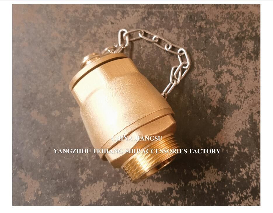 IMPA23339 FH-DN32 válvula de descarga de esferas corpo de latão NPT cobertura de aço inoxidável esferas flutuantes