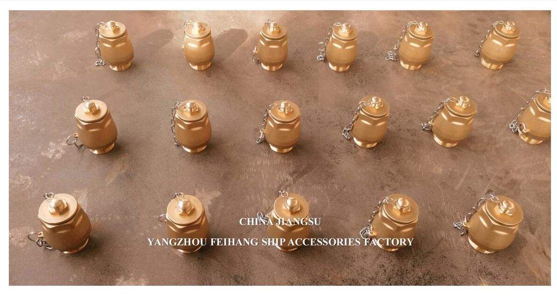 IMPA23339 FH-DN40 válvula de descarga de esferas corpo de latão tampa NPT de aço inoxidável esferas flutuantes